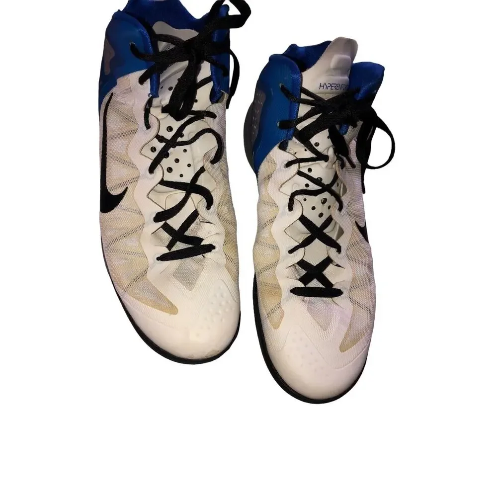 Nike Zoom Hyperenforcer Basketball Shoes Mens‎ Size 13 Eu 47.5 White 487786-100